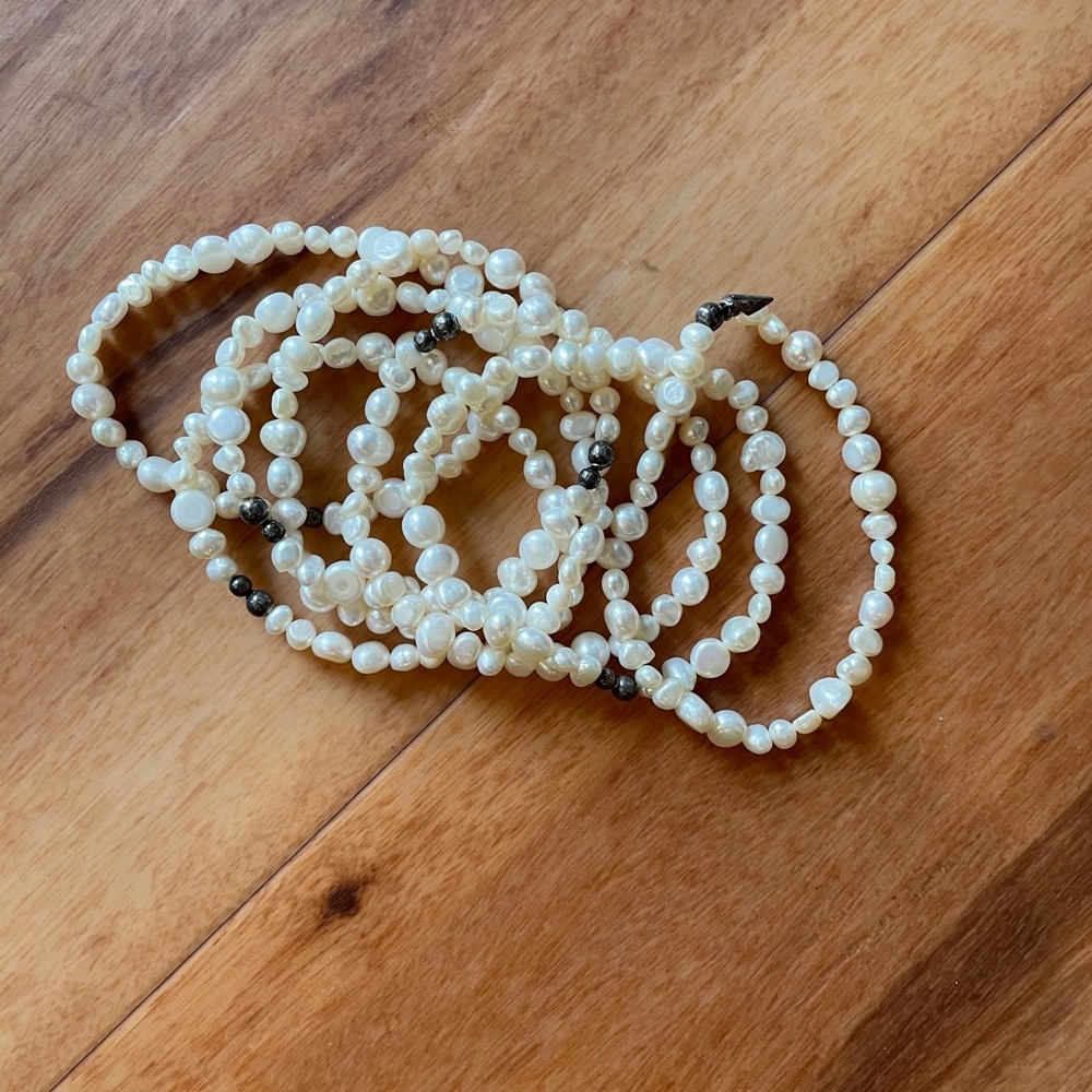 7 Silpada Fresh water pearl bracelets